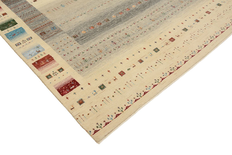 Dywan Gabbeh - Loribaft Indus - 304 x 201 cm - wielokolorowy