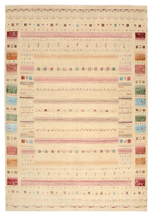 Dywan Gabbeh - Loribaft Indus - 246 x 171 cm - wielokolorowy