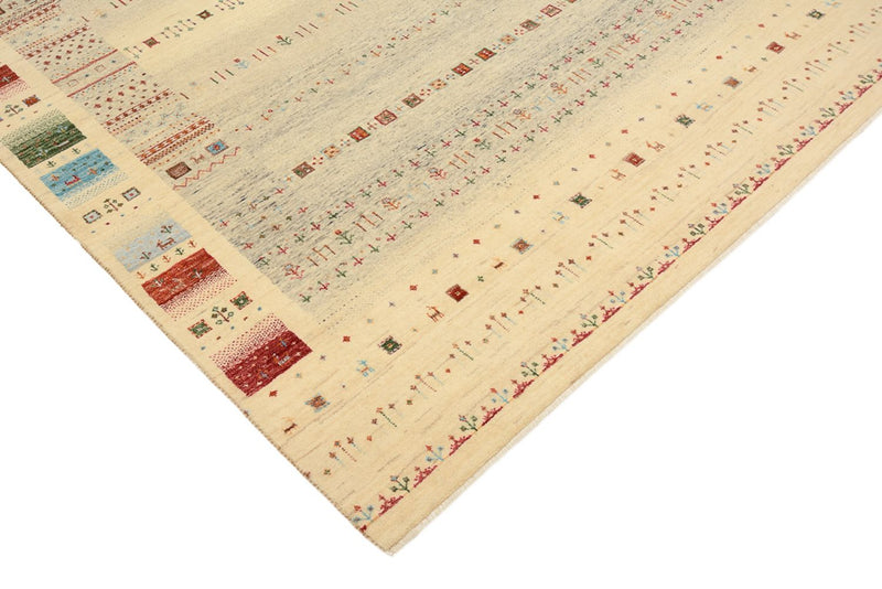 Dywan Gabbeh - Loribaft Indus - 241 x 172 cm - ciemny beż