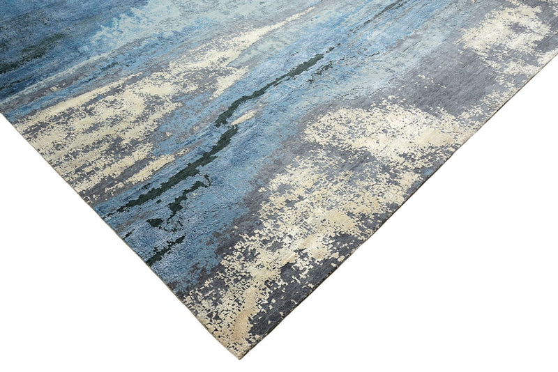 Designerski dywan - 430 x 306 cm - ciemnoniebieski