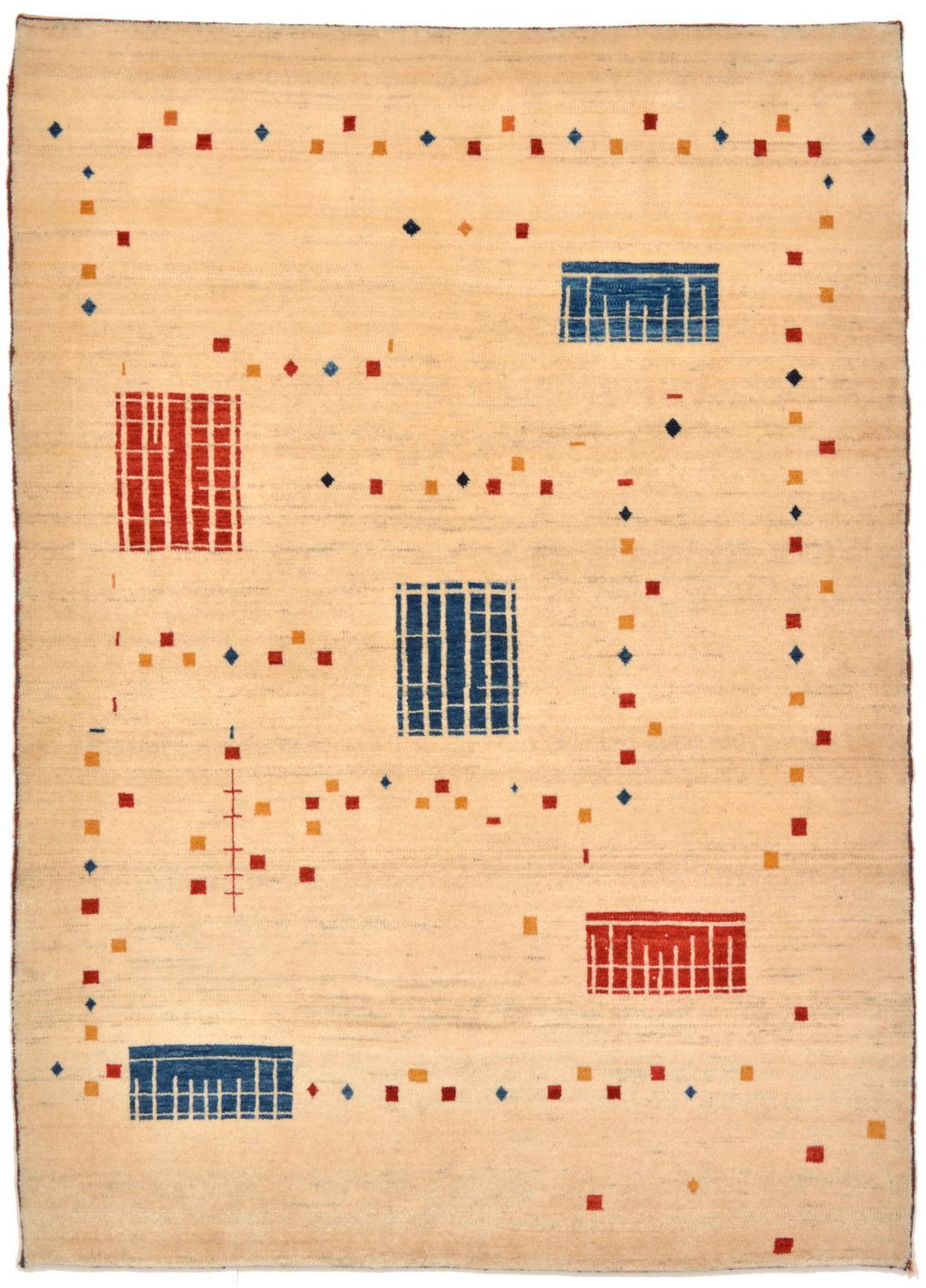 Dywan Gabbeh - Loribaft Perski - 157 x 111 cm - wielokolorowy