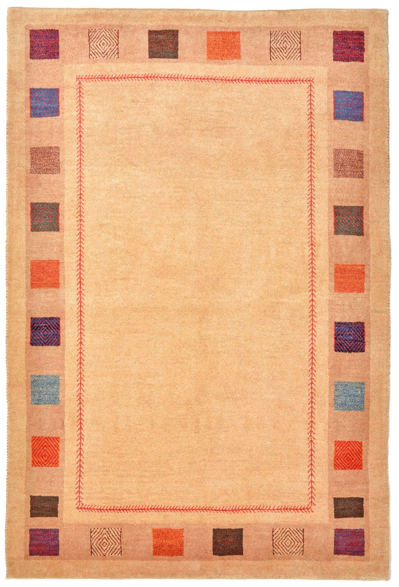 Dywan Gabbeh - Loribaft Perski - 158 x 104 cm - żółty