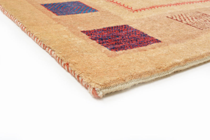 Dywan Gabbeh - Loribaft Perski - 158 x 104 cm - żółty