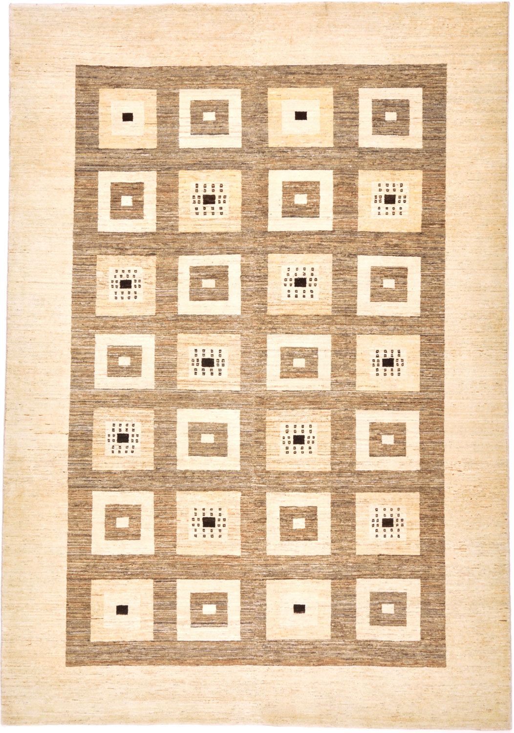 Dywan Gabbeh - Loribaft Perski - 379 x 264 cm - jasnobrązowy