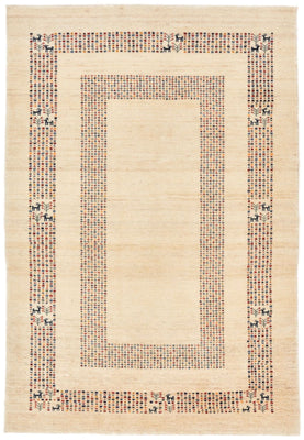 Dywan Gabbeh - Loribaft Perski - 180 x 120 cm - beżowy