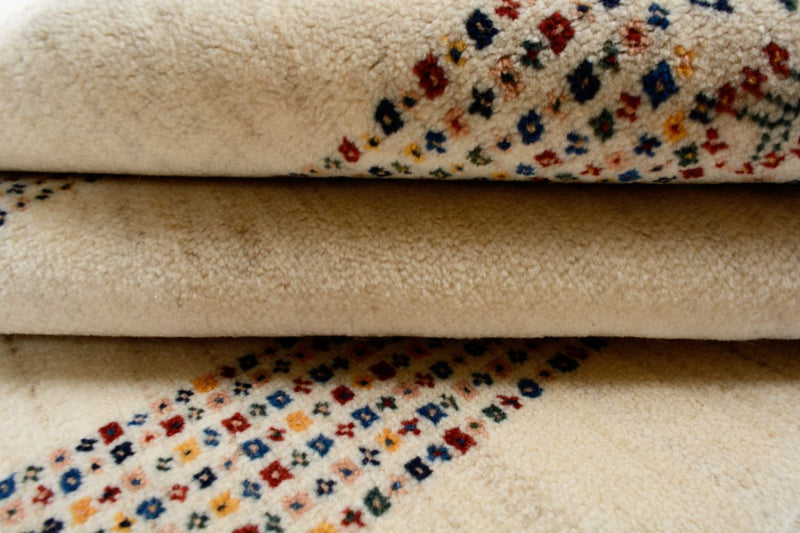 Dywan Gabbeh - Loribaft Perski - 180 x 120 cm - beżowy