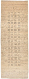Loribaft Dywan 84x247cm - Perserteppich Wollteppich - Chodnik / Piaskowy / 84 x 247 cm Chodnik