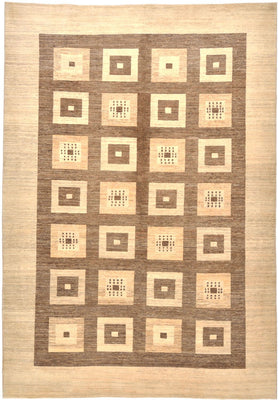 Dywan Gabbeh - Loribaft Perski - 380 x 264 cm - brązowy