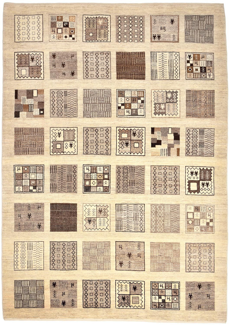 Dywan Gabbeh - Loribaft Perski - 296 x 206 cm - jasnobrązowy