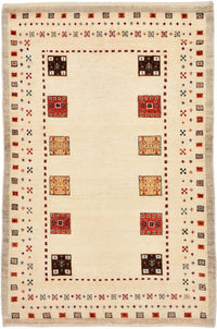 Dywan Gabbeh - Loribaft Perski - 127 x 84 cm - wielokolorowy