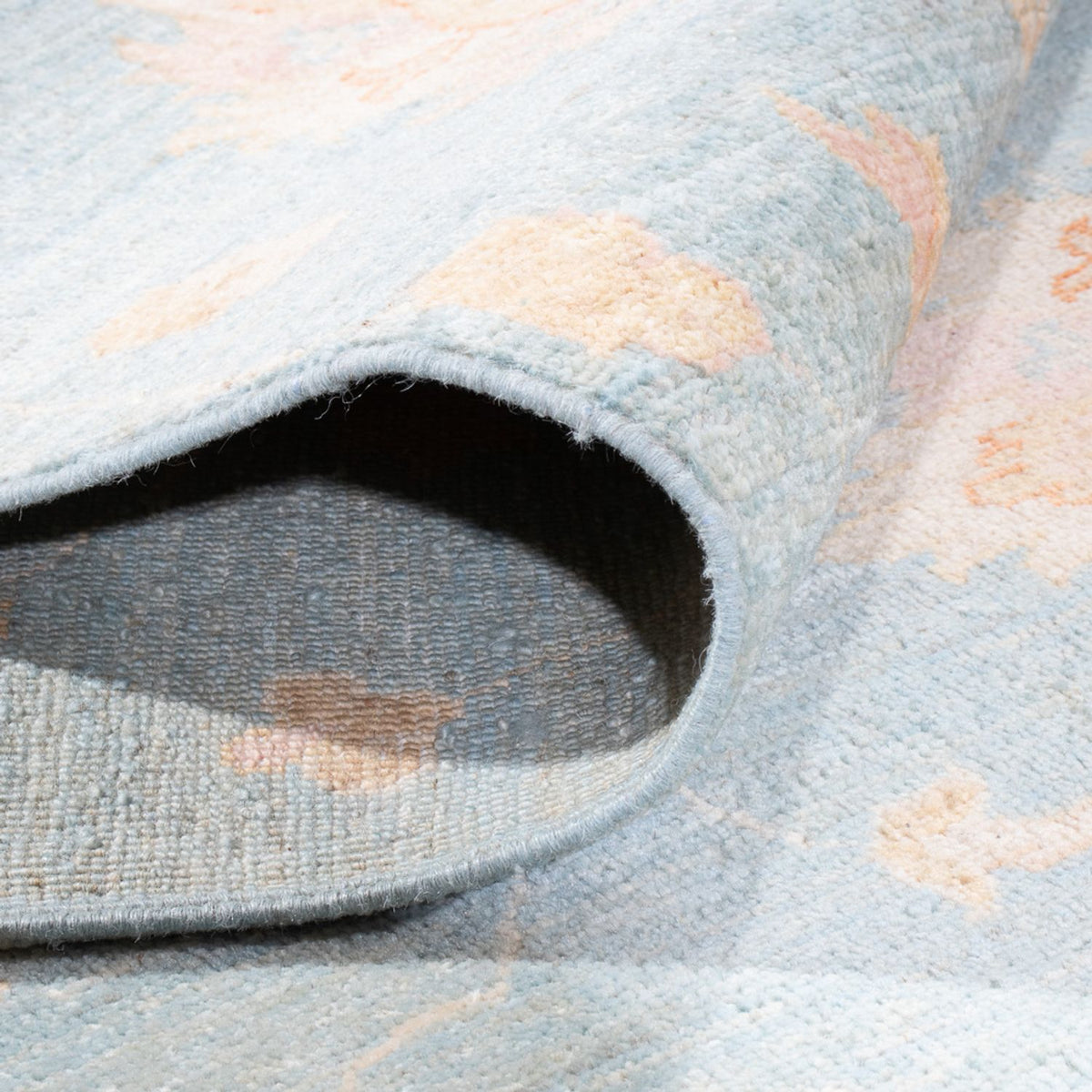 Dywan Zieglera - 352 x 253 cm - jasnoniebieski