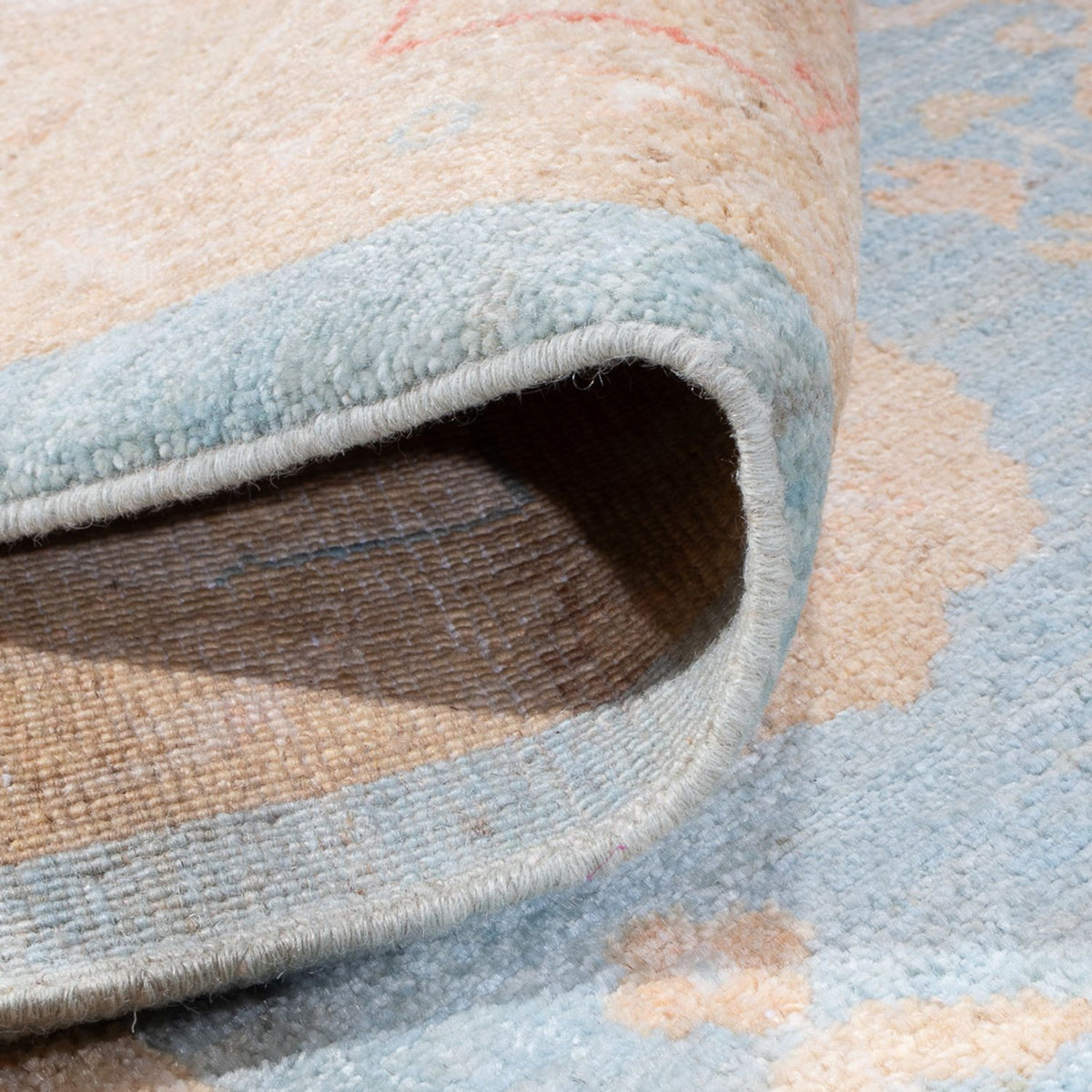 Dywan Zieglera - 345 x 257 cm - jasnoniebieski