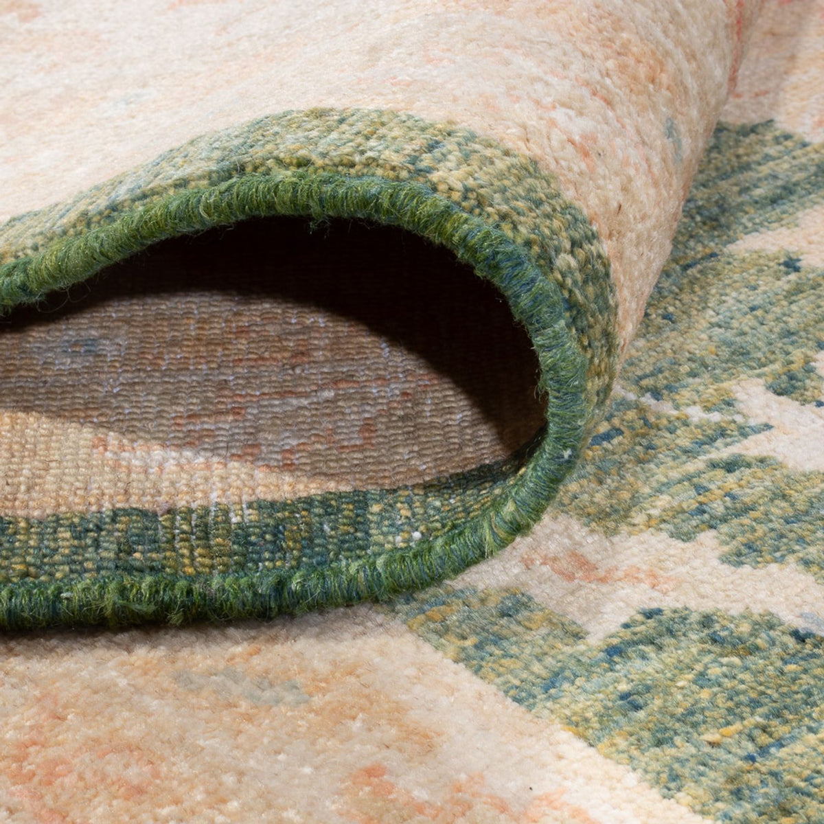 Dywan Zieglera - 346 x 258 cm - oliwkowa zieleń