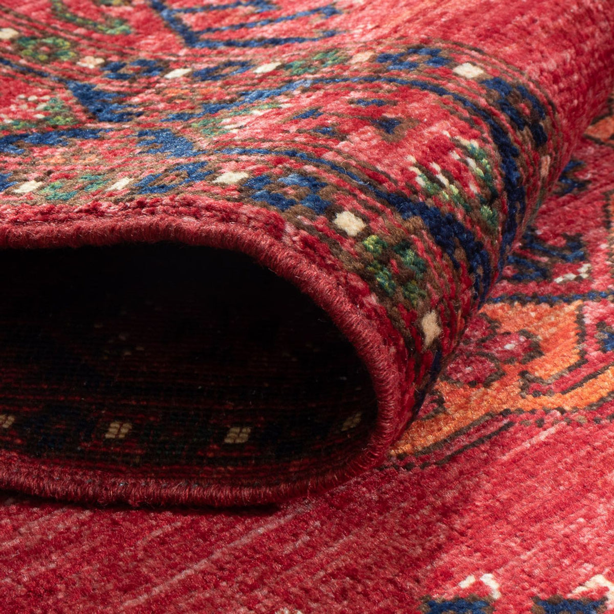 Biegacz Dywan afgański - 201 x 81 cm - czerwony