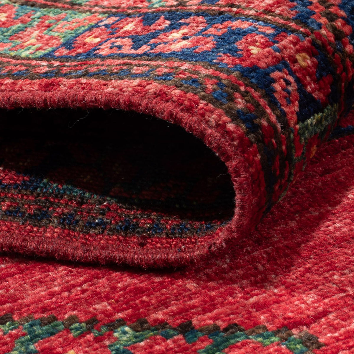 Biegacz Dywan afgański - 207 x 86 cm - czerwony