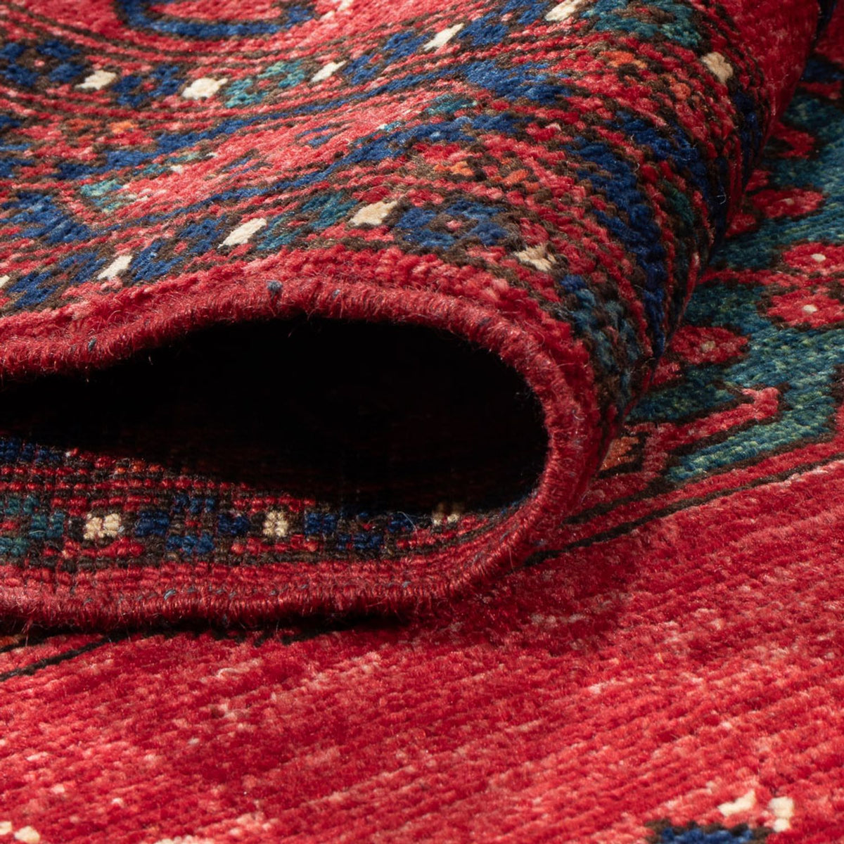 Biegacz Dywan afgański - 205 x 82 cm - czerwony