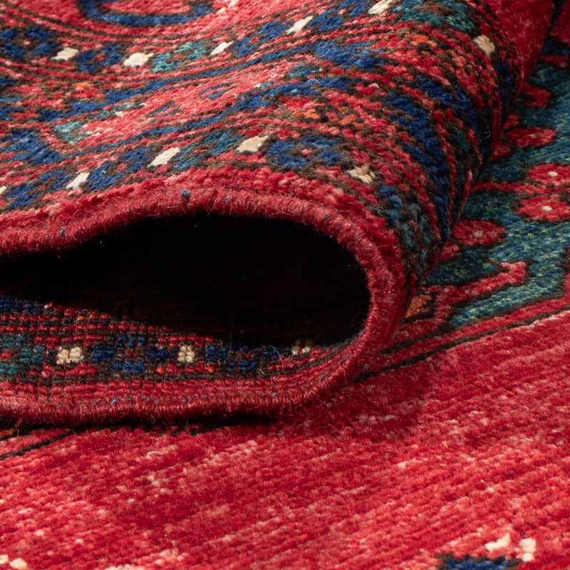 Biegacz Dywan afgański - 205 x 82 cm - czerwony