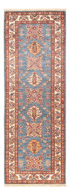 Biegacz Dywan Ziegler - Kazak - 202 x 72 cm - niebieski