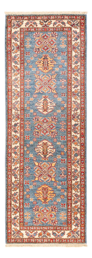 Biegacz Dywan Ziegler - Kazak - 202 x 72 cm - niebieski