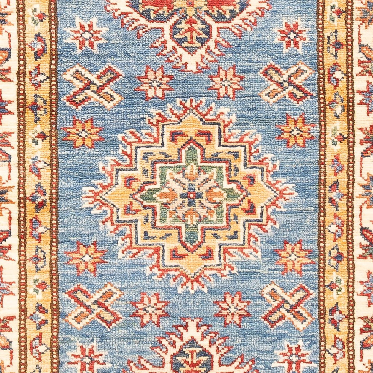 Biegacz Dywan Ziegler - Kazak - 180 x 60 cm - niebieski