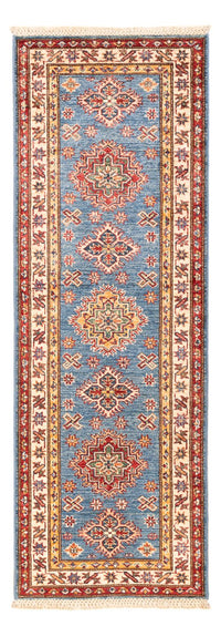 Biegacz Dywan Ziegler - Kazak - 178 x 60 cm - niebieski