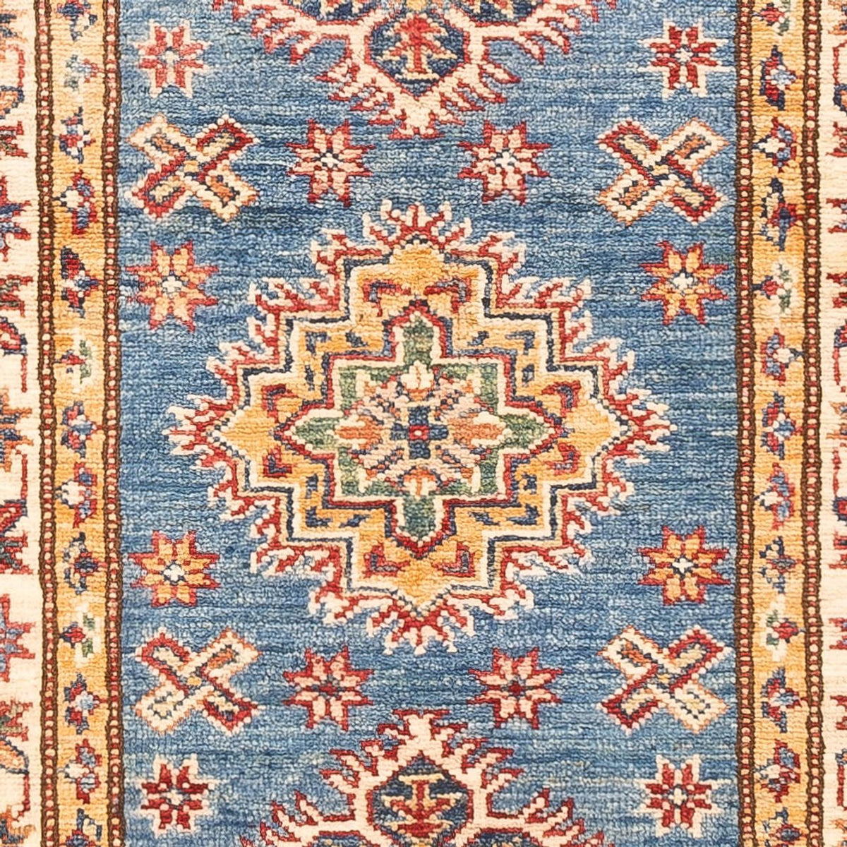 Biegacz Dywan Ziegler - Kazak - 178 x 60 cm - niebieski