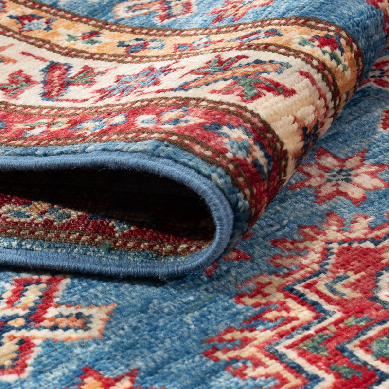 Biegacz Dywan Ziegler - Kazak - 178 x 60 cm - niebieski