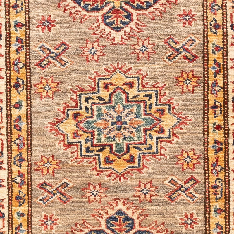 Biegacz Dywan Ziegler - Kazak - 166 x 60 cm - ciemny beż