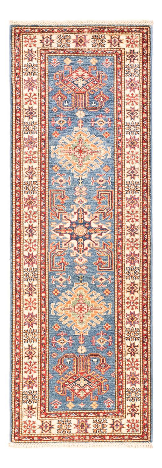 Biegacz Dywan Ziegler - Kazak - 189 x 63 cm - niebieski