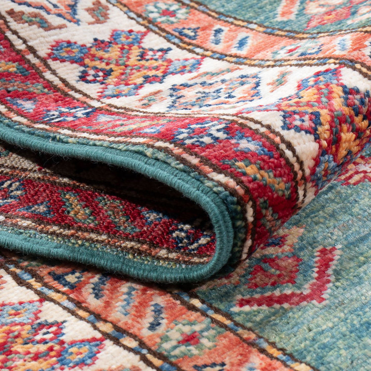 Biegacz Dywan Ziegler - Kazak - 183 x 59 cm - zielona