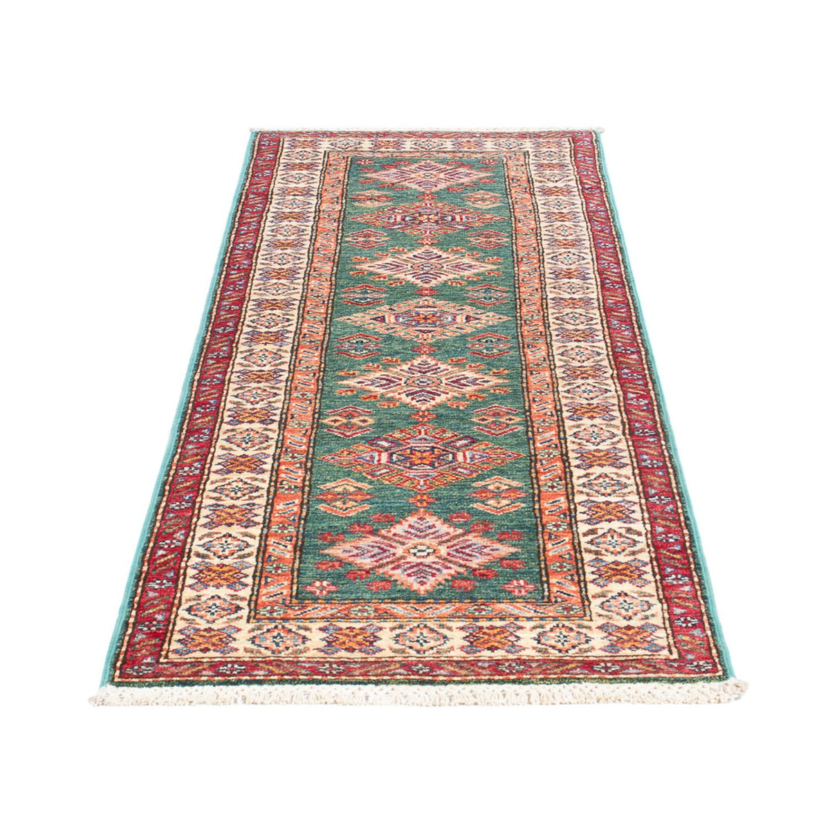 Biegacz Dywan Ziegler - Kazak - 183 x 59 cm - zielona