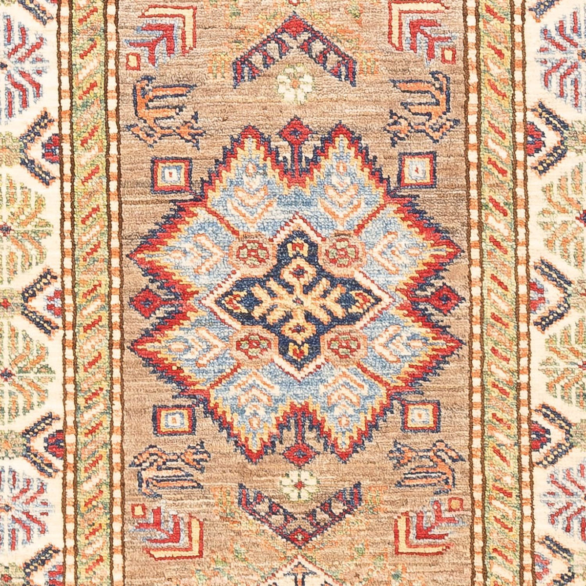 Biegacz Dywan Ziegler - Kazak - 201 x 72 cm - beżowy