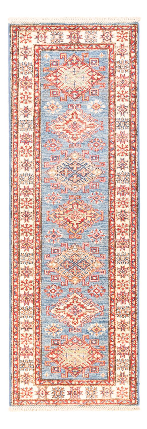 Biegacz Dywan Ziegler - Kazak - 185 x 61 cm - jasnoniebieski