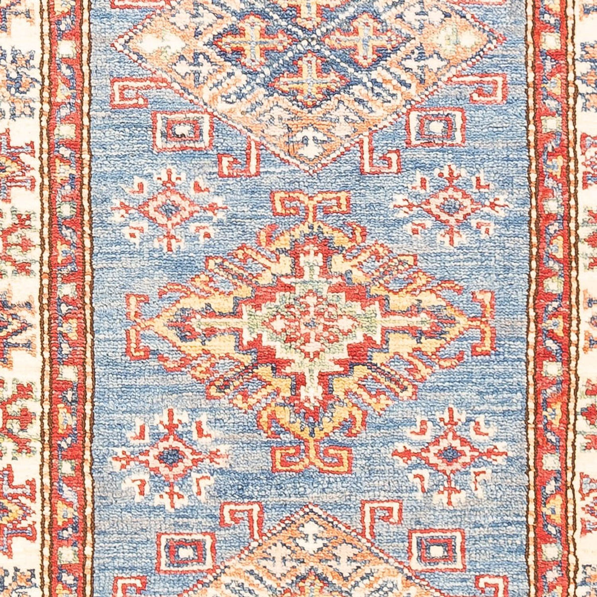Biegacz Dywan Ziegler - Kazak - 185 x 61 cm - jasnoniebieski