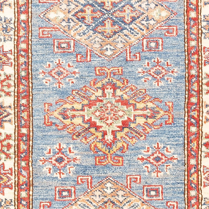 Biegacz Dywan Ziegler - Kazak - 185 x 61 cm - jasnoniebieski