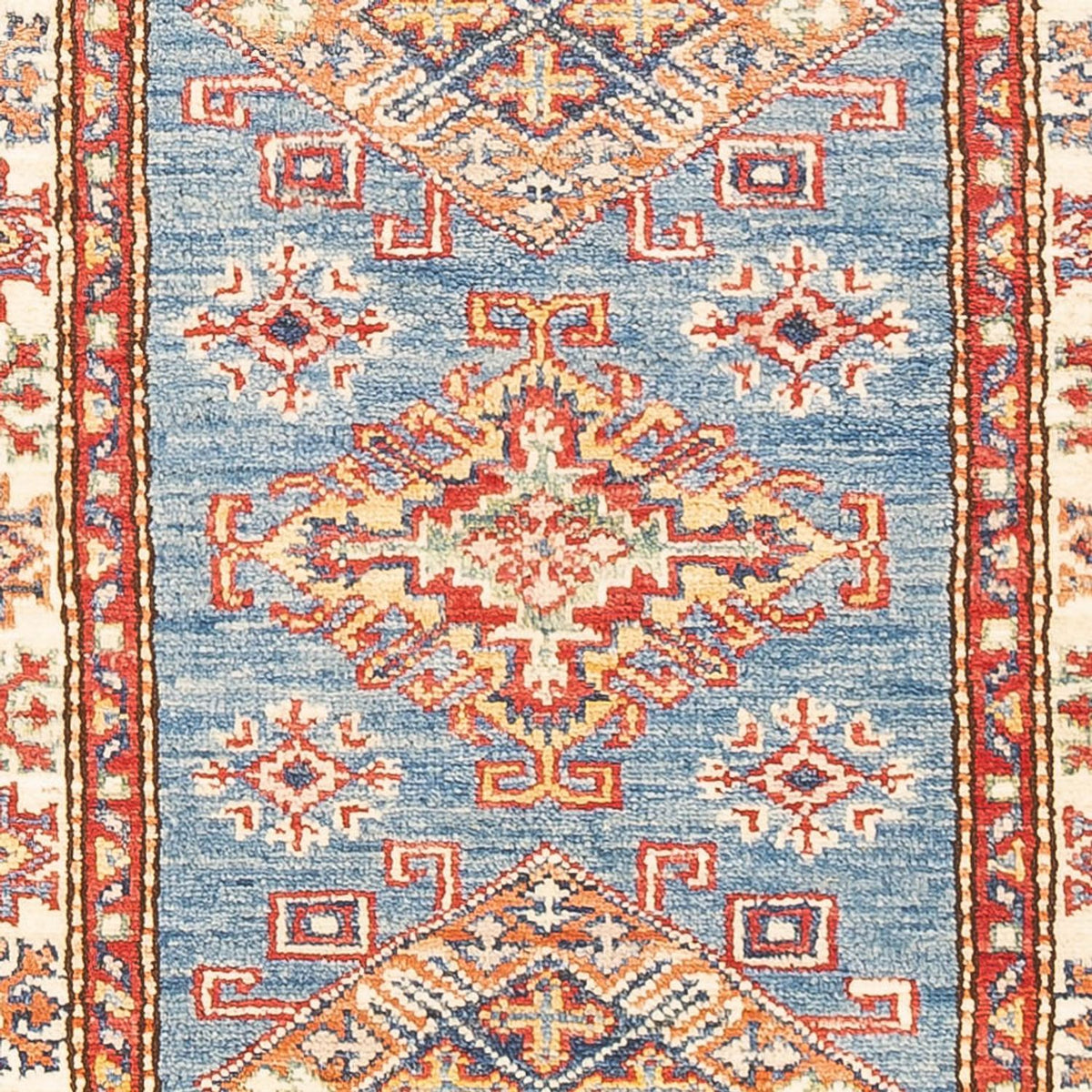 Biegacz Dywan Ziegler - Kazak - 186 x 58 cm - jasnoniebieski