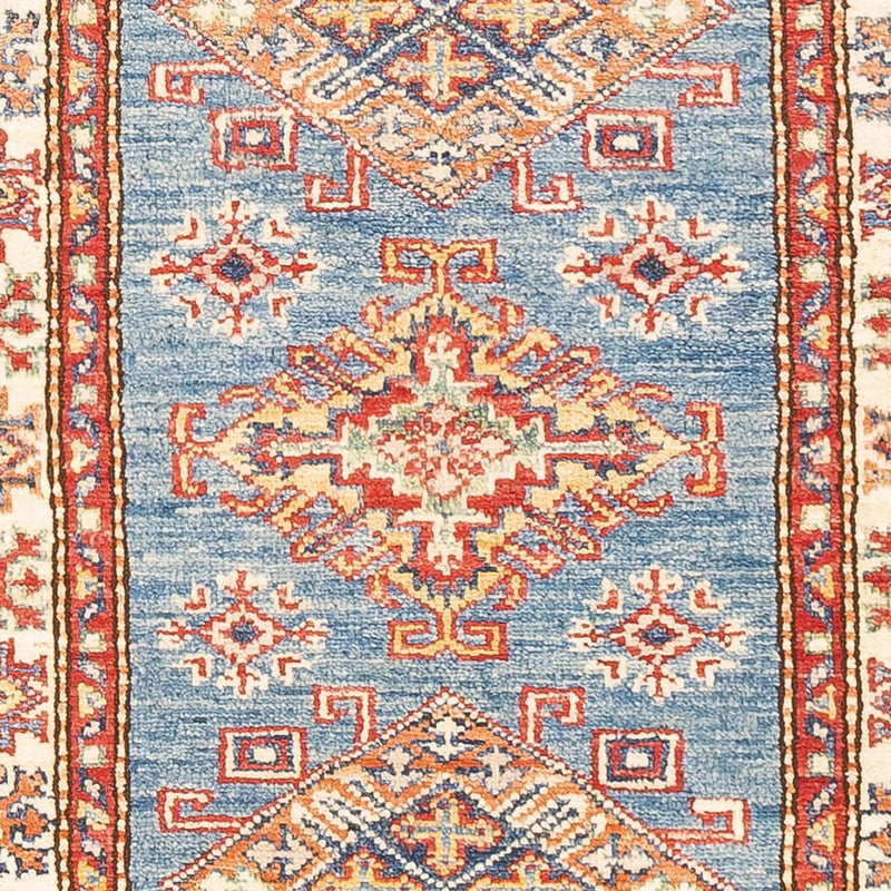Biegacz Dywan Ziegler - Kazak - 186 x 58 cm - jasnoniebieski