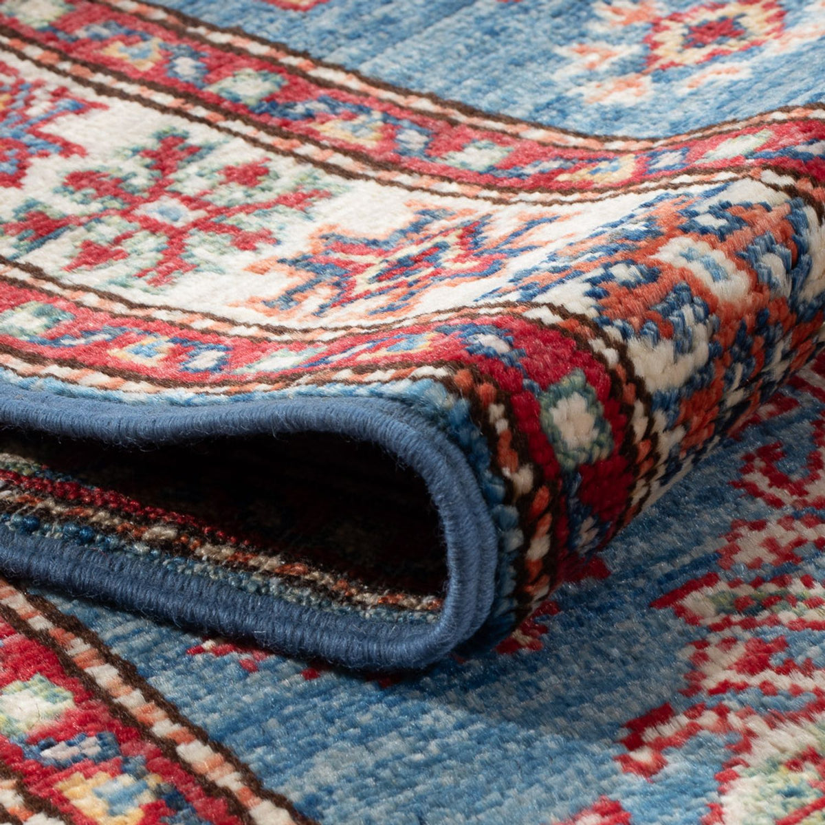 Biegacz Dywan Ziegler - Kazak - 186 x 58 cm - jasnoniebieski