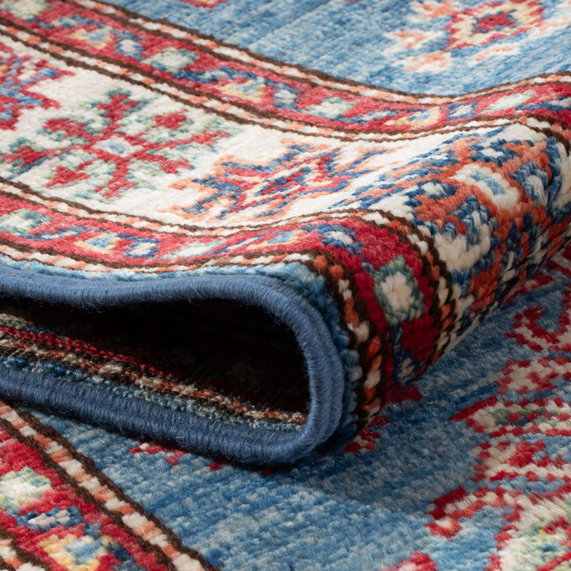 Biegacz Dywan Ziegler - Kazak - 186 x 58 cm - jasnoniebieski