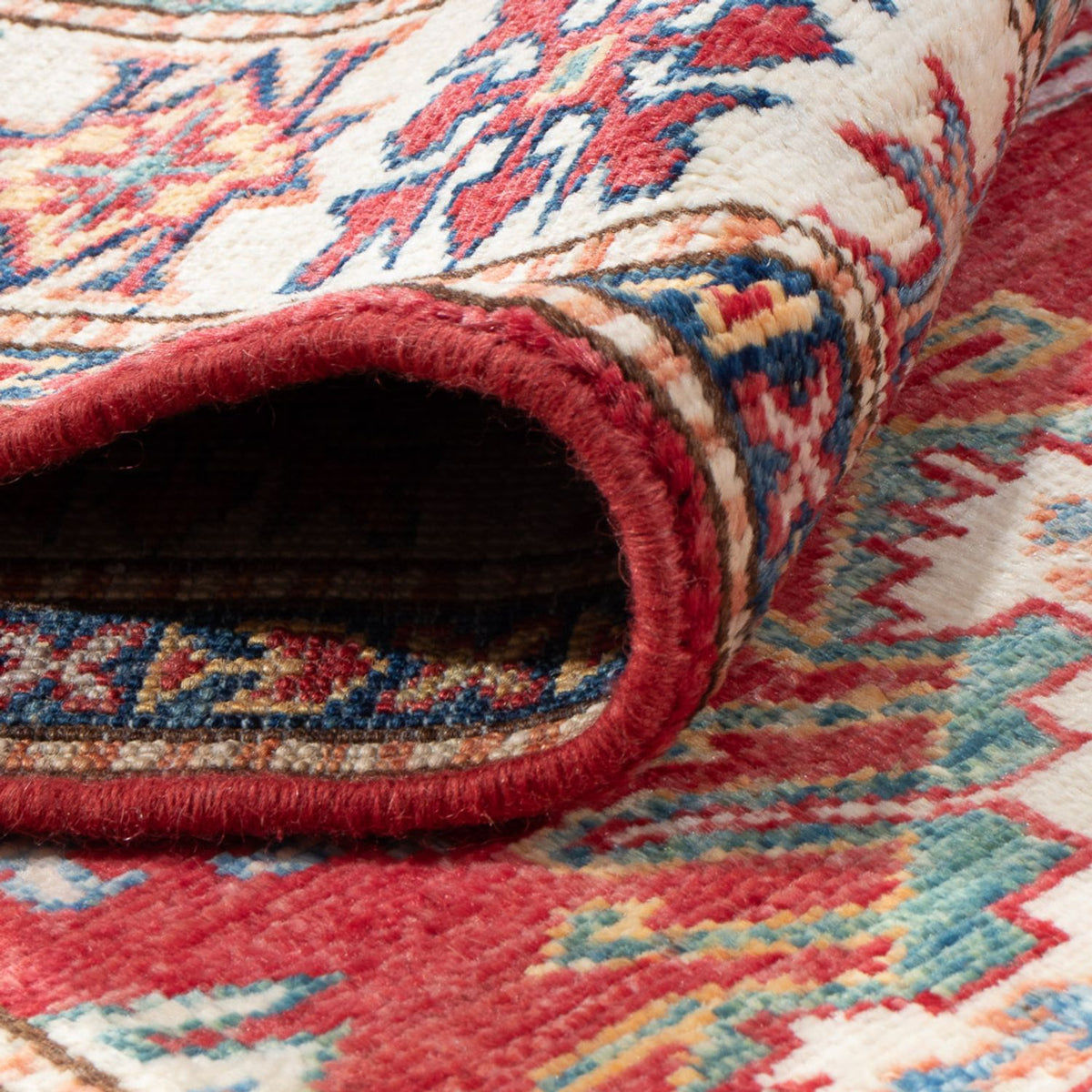 Biegacz Dywan Ziegler - Kazak - 190 x 73 cm - jasna czerwień