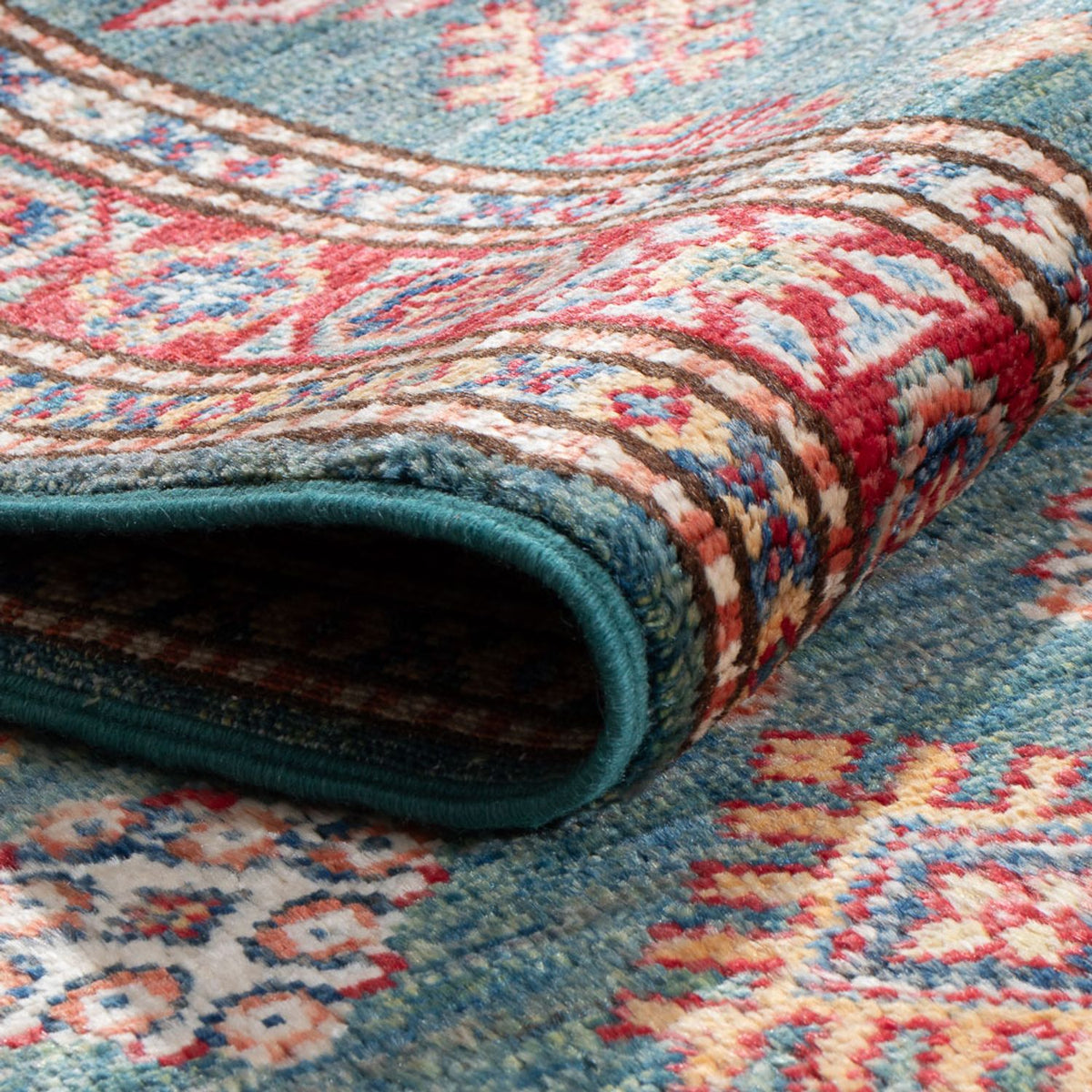 Biegacz Dywan Ziegler - Kazak - 186 x 59 cm - jasnozielony