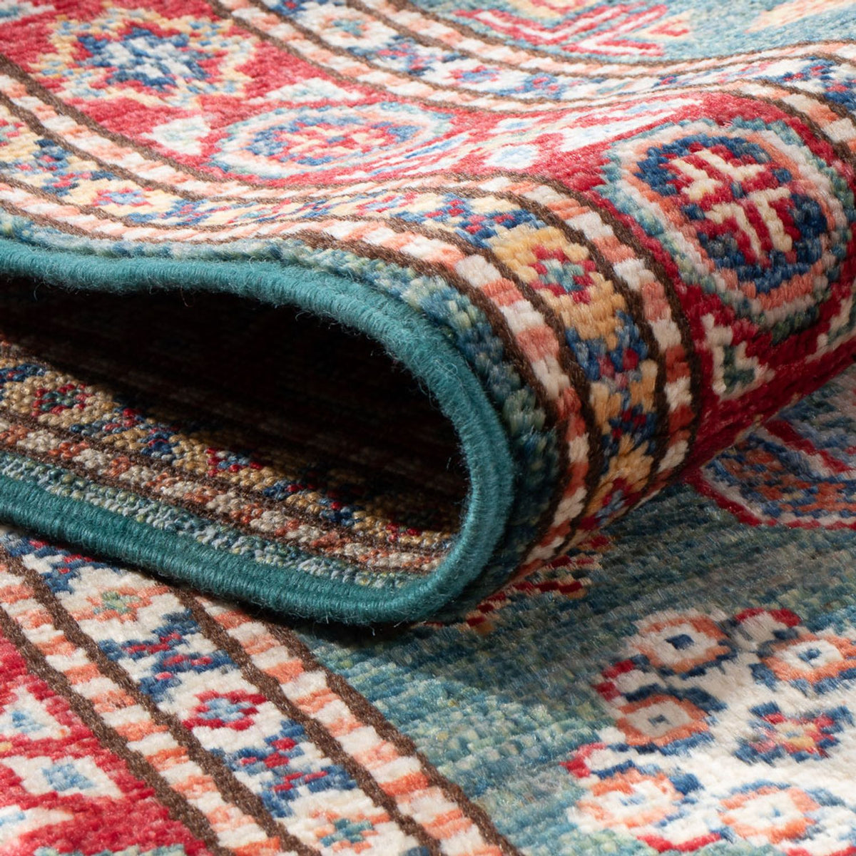 Biegacz Dywan Ziegler - Kazak - 187 x 60 cm - jasnozielony