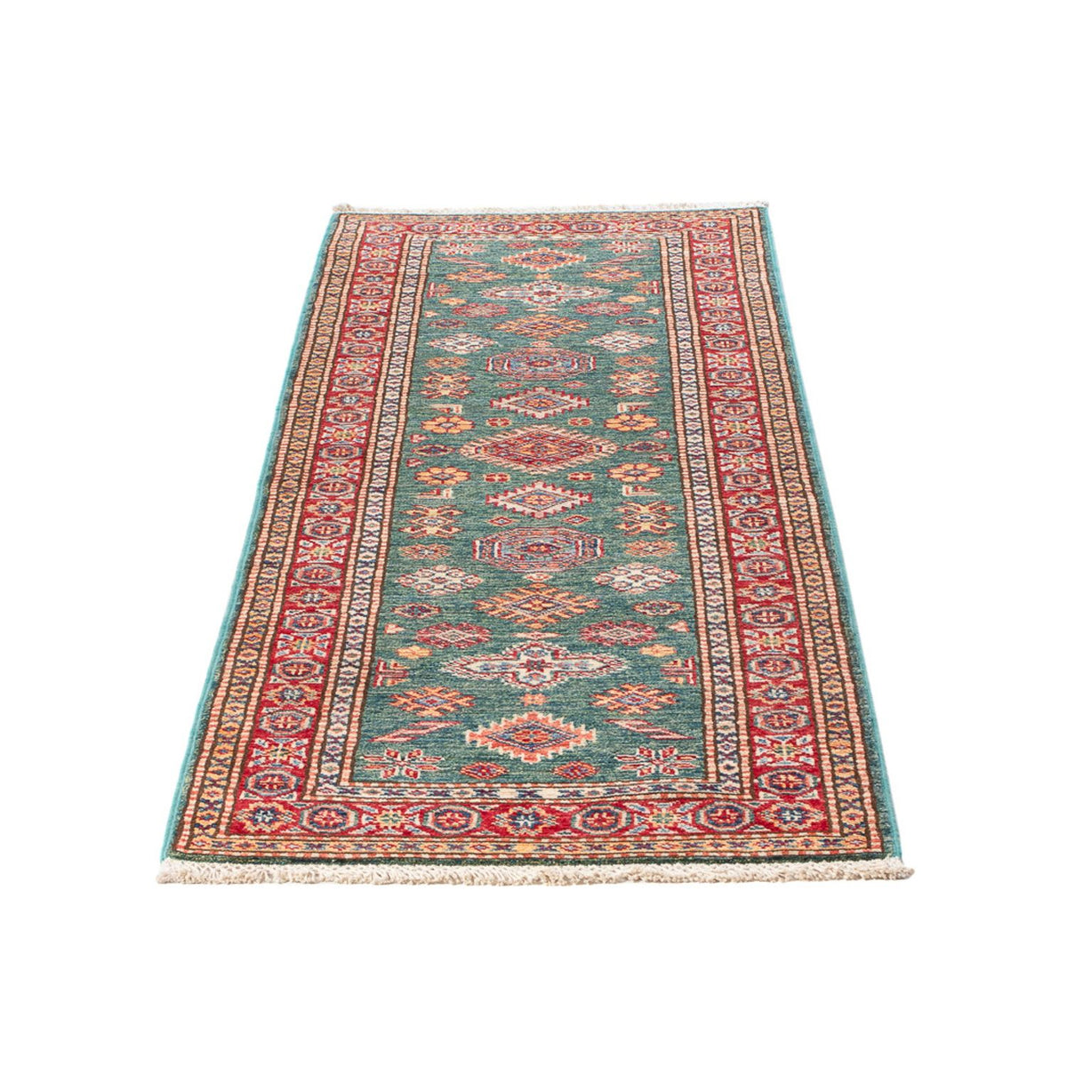 Biegacz Dywan Ziegler - Kazak - 187 x 60 cm - jasnozielony