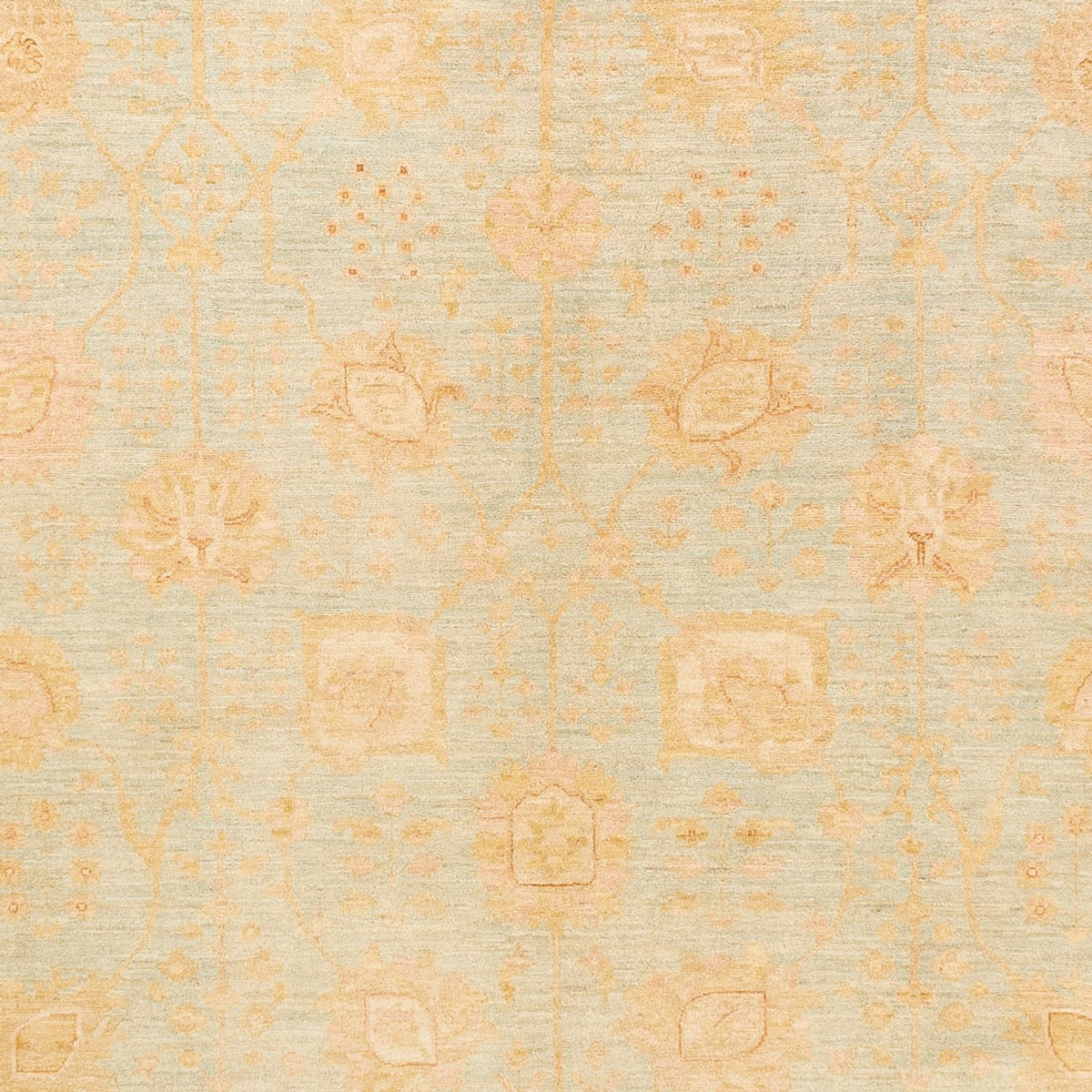 Dywan Zieglera - 394 x 309 cm - jasnoniebieski