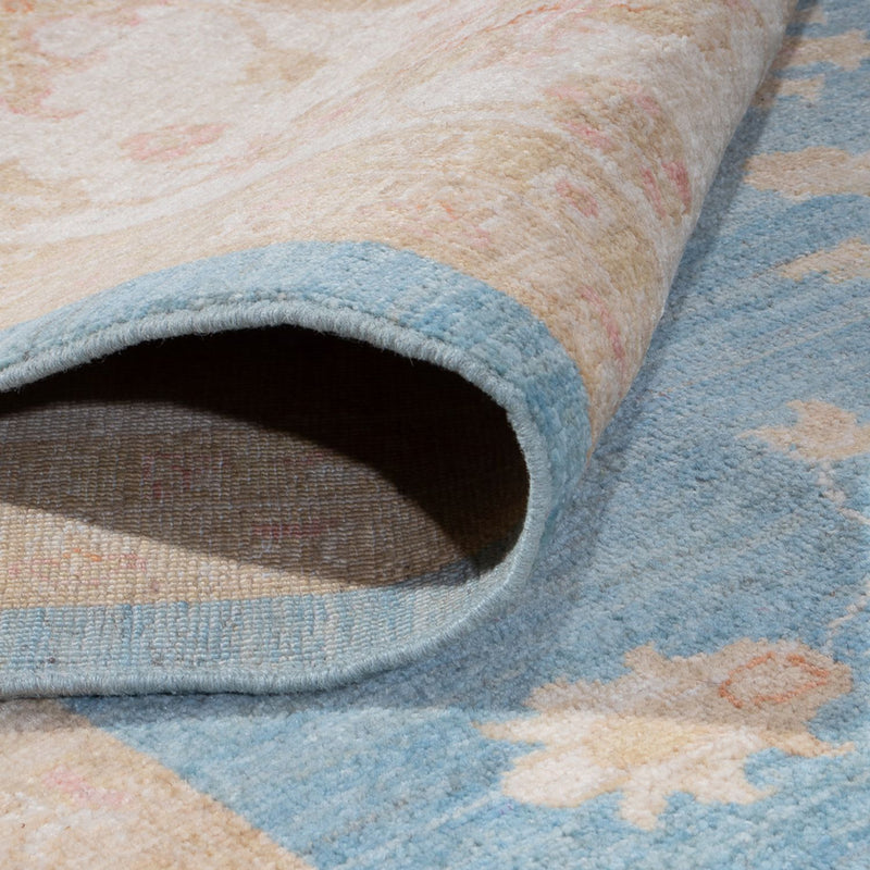 Dywan Zieglera - 391 x 295 cm - niebieski