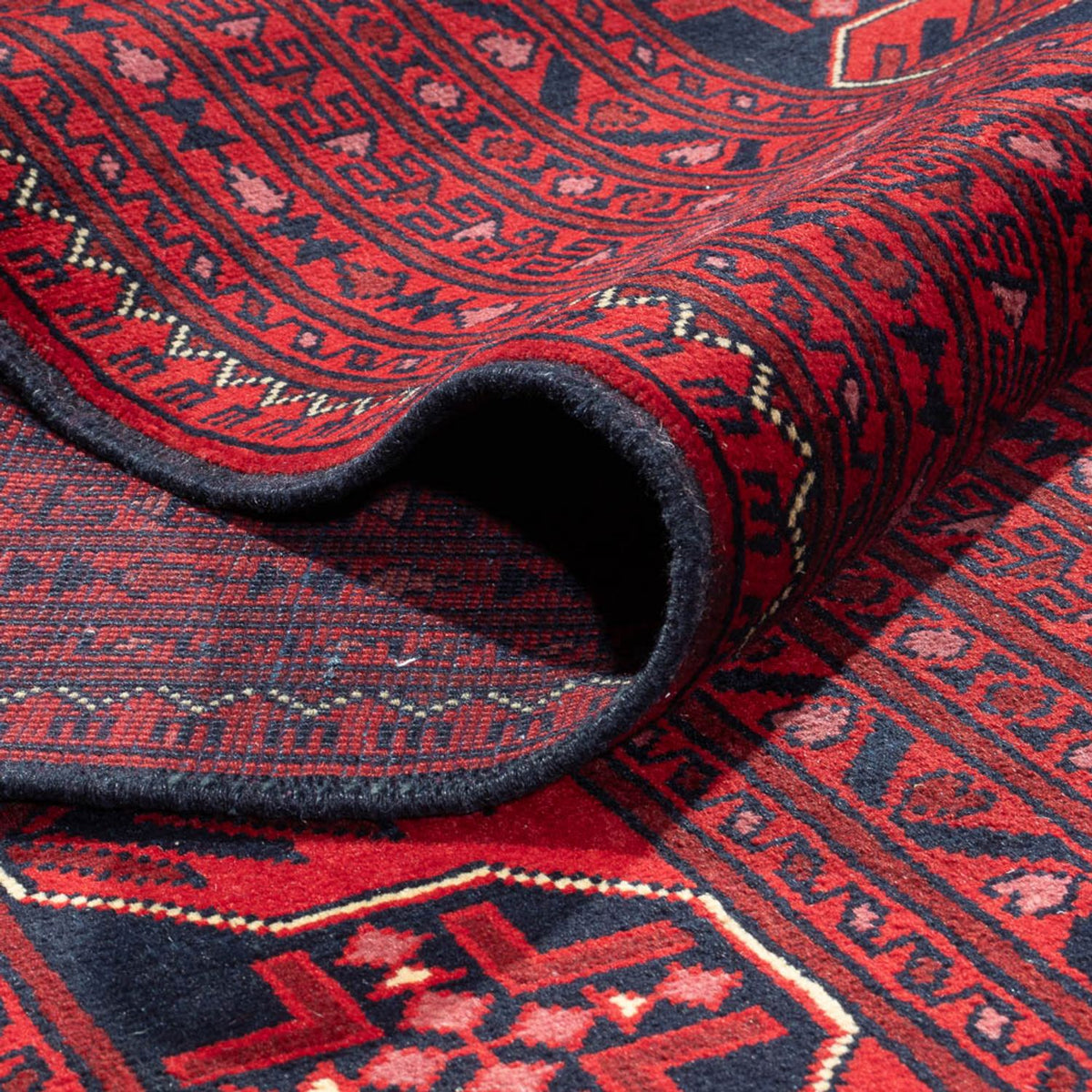 Afgański dywan - Kunduz - 366 x 297 cm - czerwony