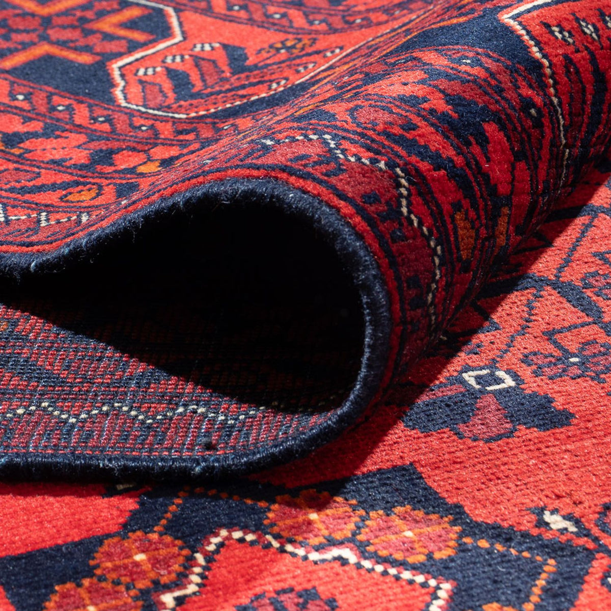 Afgański dywan - Kunduz - 394 x 299 cm - czerwony