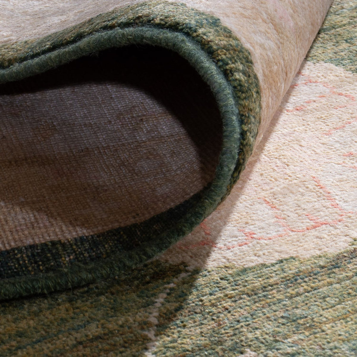 Dywan Zieglera - 365 x 275 cm - oliwkowa zieleń