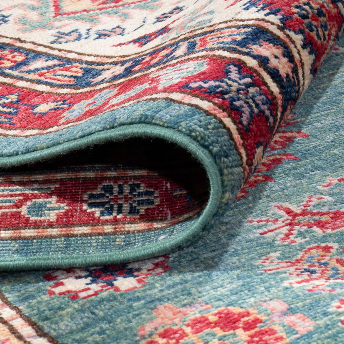 Dywan Ziegler - Kazak - 366 x 276 cm - zieleń miętowa