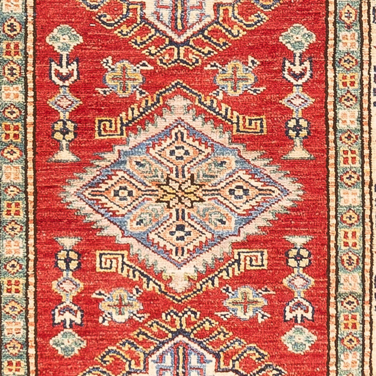 Biegacz Dywan Ziegler - Kazak - 298 x 82 cm - czerwony